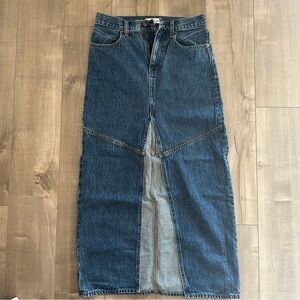 Madewell Denim Maxi Skirt